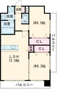 ギャラン穴生【7階】の間取り