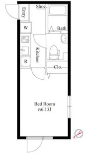 ブランノワール一之江【1階】の間取り