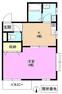 ハイツいちよし【1階】の間取り