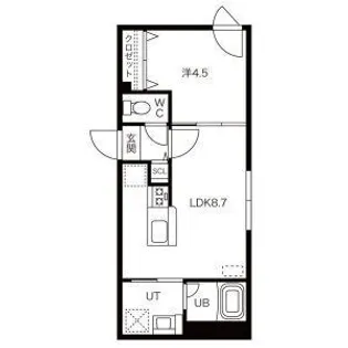 グランドサクセス北6条【3階】の間取り