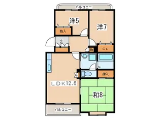 アクアマリン湘南【2階】の間取り