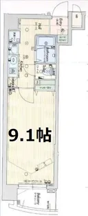 ラナップスクエア阿波座【4階】の間取り