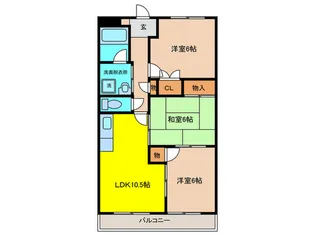 フロ-レンス本所【5階】の間取り