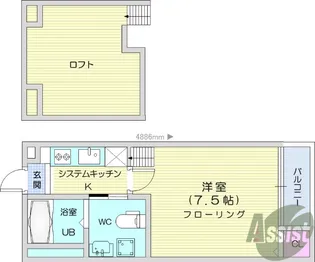 LUNA【2階】の間取り
