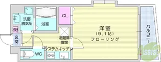 シティ連坊【4階】の間取り
