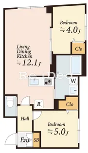 レピュア旗の台レジデンス【3階】の間取り