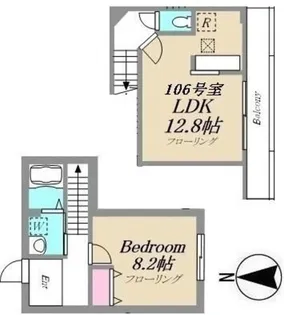 コルティーレ・ナノカ【1階】の間取り