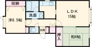 コーポM No.6【2階】の間取り