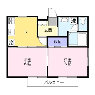 メゾン杉田II【2階】の間取り
