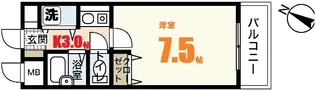 ステューディオせせらぎ【5階】の間取り