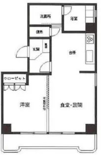 レザミ曙【4階】の間取り