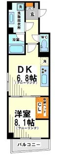 フェリーチェ国領【2階】の間取り