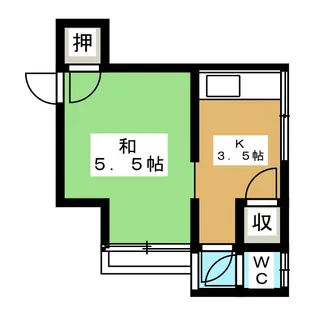 みどり荘【1階】の間取り