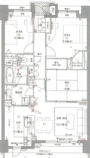アーサー吉塚ビアンナ【7階】の間取り
