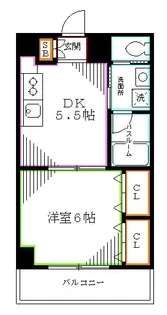 クレセール相生【3階】の間取り