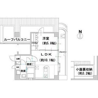 エクセレント南森町【9階】の間取り