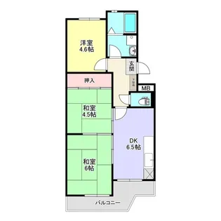 ゴールデンハイツ幸【1階】の間取り
