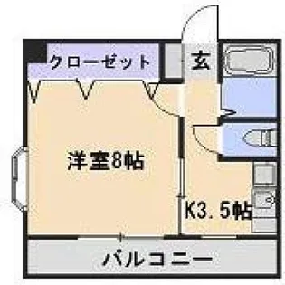 コーポ船田【3階】の間取り