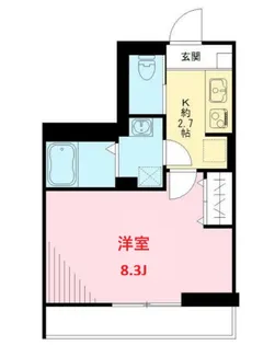 サウスクリーク大鳥居【3階】の間取り