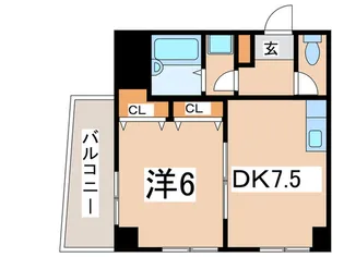 アルコバレーノ【5階】の間取り