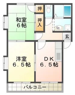 カーサ西須磨【2階】の間取り
