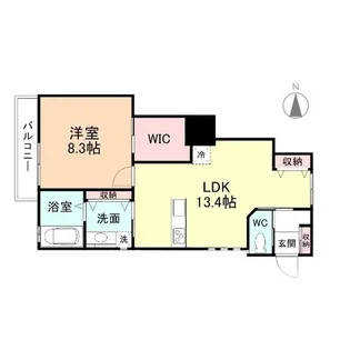 ナチュラルヴィレッジ柳町【1階】の間取り
