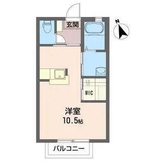 クレセント白山B【2階】の間取り