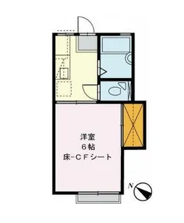 ロータスハイツB棟【2階】の間取り