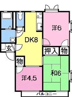 プランドールアセット【2階】の間取り