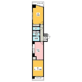 アブニール鳥居西【2階】の間取り