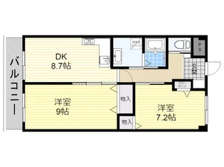 ラフィナート・ドゥエ【2階】の間取り