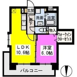 ビオラ愛宕【5階】の間取り