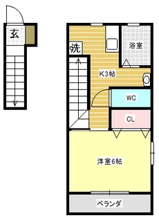 パシフィコ A棟【2階】の間取り