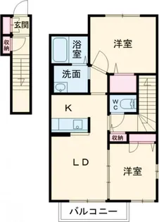 MAST COURT 新野辺B【2階】の間取り