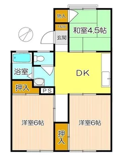 晴和ハイツ【1階】の間取り
