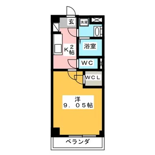 GRANDUKE 算所【3階】の間取り
