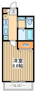 プレステージ立川【4階】の間取り