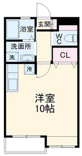 クリスタル甲府丸の内【3階】の間取り