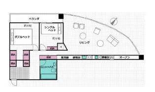 東京ツインパークスレフトウイング【31階】の間取り