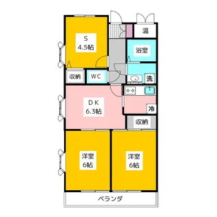 ユーコート上石神井【3階】の間取り