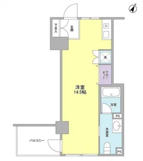 セントラル白楽【4階】の間取り
