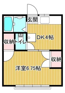 上吉田スカイハイツ【2階】の間取り