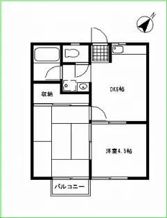 グローリーハイツ【2階】の間取り