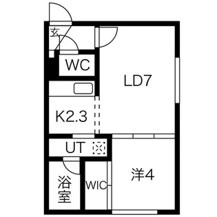 Reussir S5W8【1階】の間取り