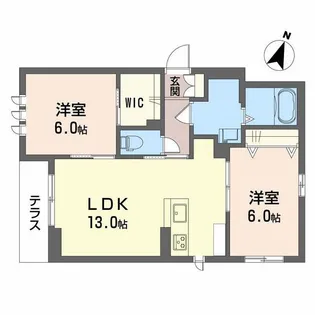 そよかぜK&K【1階】の間取り