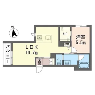 ラ メゾン ノワール【1階】の間取り