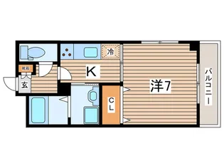 青山コ-ポB棟【2階】の間取り