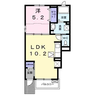レオ・ハナIII【1階】の間取り