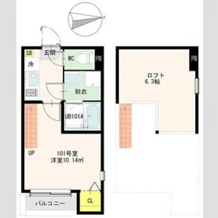 ルミア【1階】の間取り