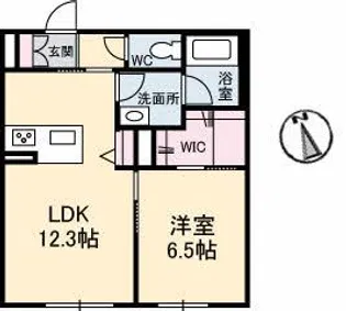 グランベレオ【1階】の間取り